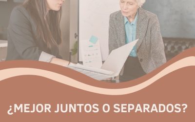 ¿Mejor juntos o separados?